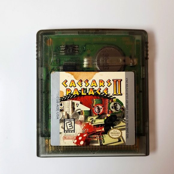Original 1998 Nintendo Gameboy Color Game Caesar's Palace II Cleaned & T… - Picture 1 of 2